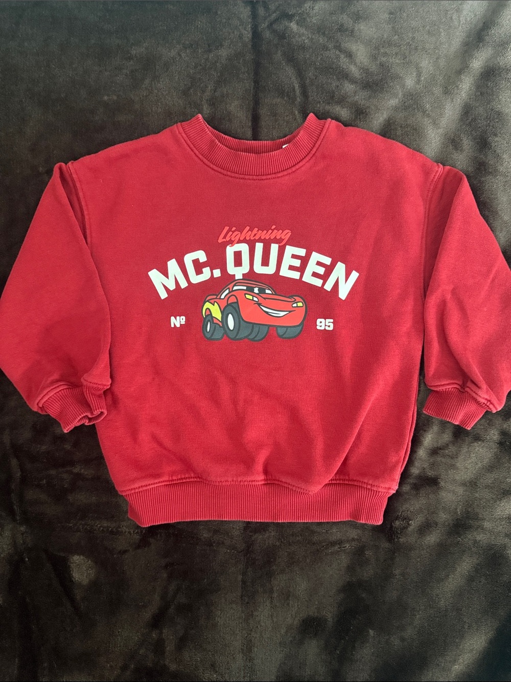 H&M Lightning McQueen Red Crewneck Sweatshirt Size 3/4T